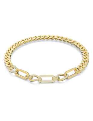 COLLANA DEXTERA LINK MISTI PLACCATA COLOR ORO SWAROVSKI 5639332 Swarovski