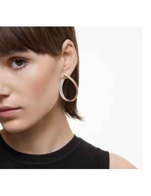 ORECCHINI BIANCHI PLACCATO ORO ROSA SWAROVSKI 5636960 Swarovski