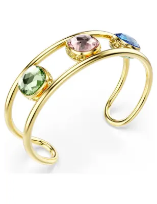 BRACCIALE RIGIDO CHROMA VERDE MIS.M DONNA SWAROVSKI 