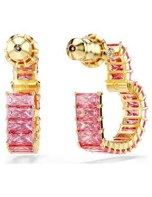 ORECCHINI A CERCHIO MATRIX CUORE ROSA DONNA SWAROVSKI  5706340 Swarovski