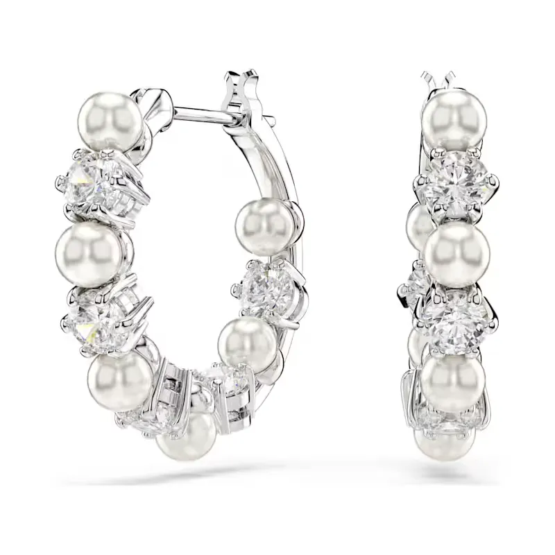 ORECCHINI PENDENTI MATRIX CRYSTAL PEARL DONNA SWAROVSKI 