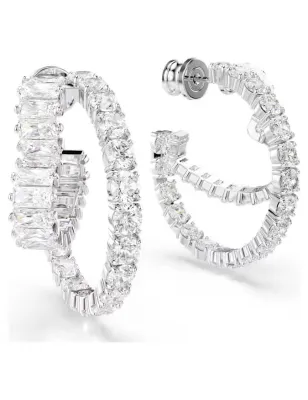 ORECCHINI MATRIX CUORE BIANCHI DONNA SWAROVSKI  5705748 Swarovski