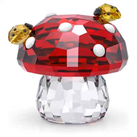 DECORAZIONE FUNGO E COCCINELLE IDYLLIA SWAROVSKI 5683436 Swarovski