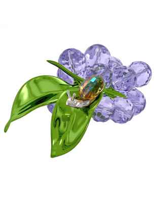 DECORAZIONE IDYLLIA CHIOCCIOLA E MIRTILLI SWAROVSKI  5667549 Swarovski