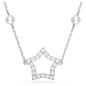 Collana stella bianca Donna Swarovski