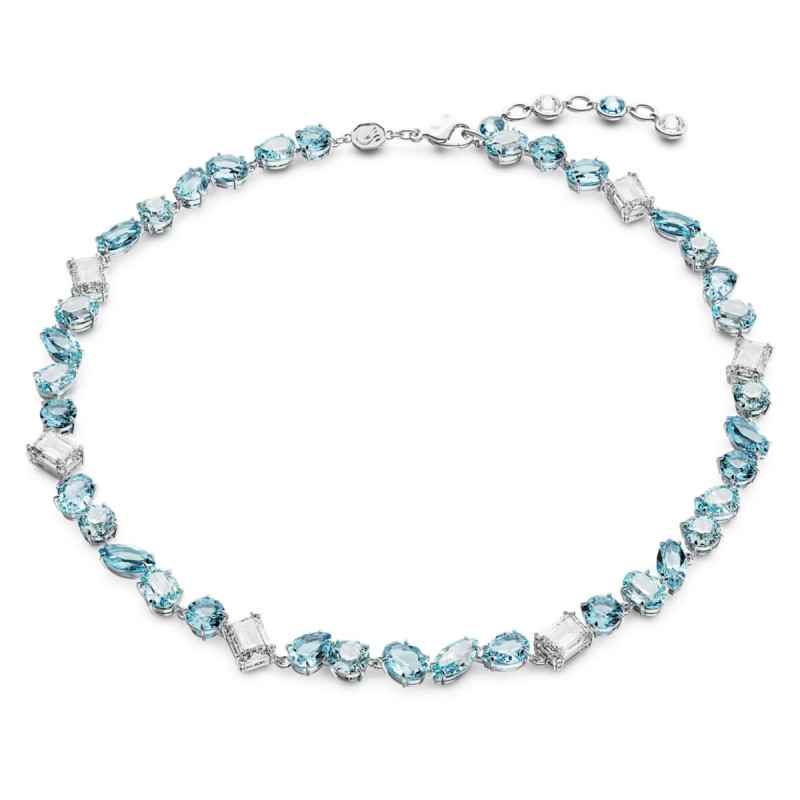 COLLANA GEMA BLU TAGLIO MISTO DONNA SWAROVSKI COLLANA GEMA BLU TAGLIO MISTO DONNA SWAROVSKI