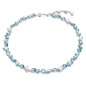 COLLANA GEMA BLU TAGLIO MISTO DONNA SWAROVSKI COLLANA GEMA BLU TAGLIO MISTO DONNA SWAROVSKI
