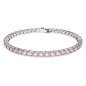BRACCIALE TENNIS TAGLIO TONDO ROSA DONNA SWAROVSKI BRACCIALE TENNIS TAGLIO TONDO ROSA DONNA SWAROVSKI