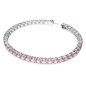 BRACCIALE TENNIS TAGLIO TONDO ROSA DONNA SWAROVSKI BRACCIALE TENNIS TAGLIO TONDO ROSA DONNA SWAROVSKI