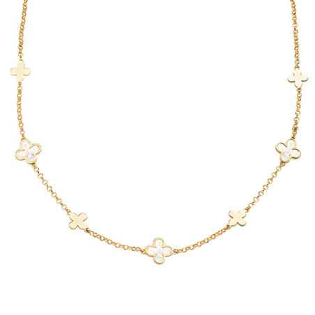 COLLANA FIORI DI MADREPERLA DONNA AMEN  CLFIMPGB1 Amen