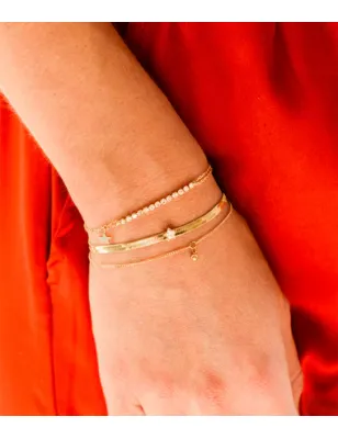 BRACCIALE MULTIFILO ALTORA DORATO CON ZIRCONI DONNA ZAG 