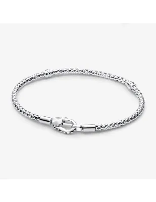 BRACCIALE MAGLIA GEOMETRICA CHIUSURA MOSCHETTONE 19CM PANDORA 593681C00-19 Pandora