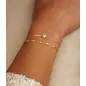 BRACCIALE MULTIFILO ATHIS DORATO CON ZIRCONI DONNA ZAG 