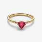 ANELLO SOLITARIO CUORE ROSSO M54 DONNA PANDORA 