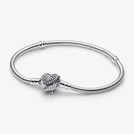 BRACCIALE CHIUSURA A CUORE E ALI D'ANGELO 20CM DONNA PANDORA  593680C01-20 Pandora