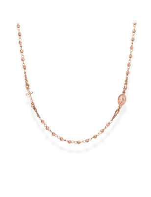 GIROCOLLO ROSARIO UNISEX ARGENTO ROSE' AMEN CRORD3 Amen
