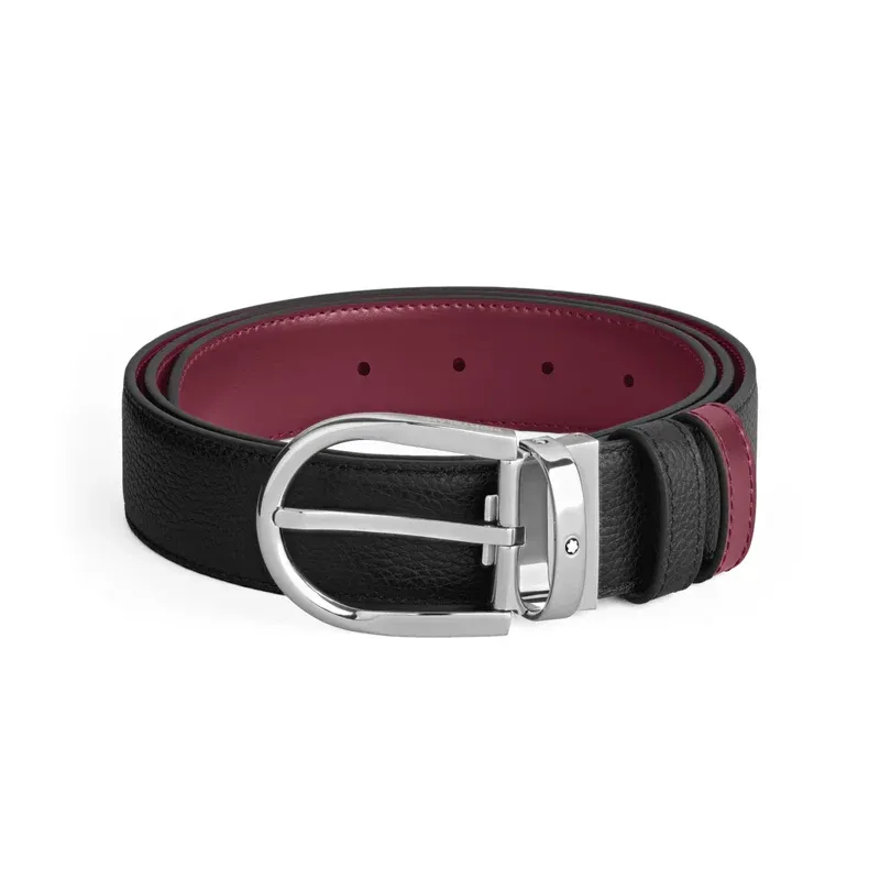 Cintura ELEGANTE REVERSIBILE IN PELLE MADE IN ITALY Uomo Montblanc 