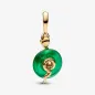 Charm Pendente Serpente Vetro di Murano verde Donna Pandora 