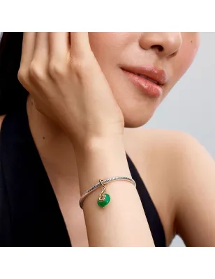 Charm Pendente Serpente Vetro di Murano verde Donna Pandora  - category_name - XDMG De Marchi Gianotti