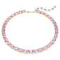 Collana Tennis Millenia Taglio ottagonale Viola Donna Swarovski 
