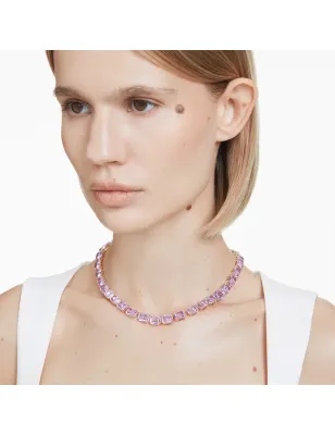 Collana Tennis Millenia Taglio ottagonale Viola Donna Swarovski  5705754 Swarovski