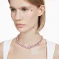 Collana Tennis Millenia Taglio ottagonale Viola Donna Swarovski 