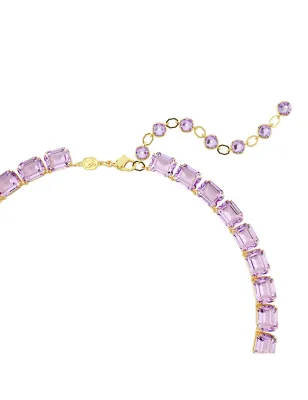 Collana Tennis Millenia Taglio ottagonale Viola Donna Swarovski  5705754 Swarovski