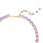 Collana Tennis Millenia Taglio ottagonale Viola Donna Swarovski 