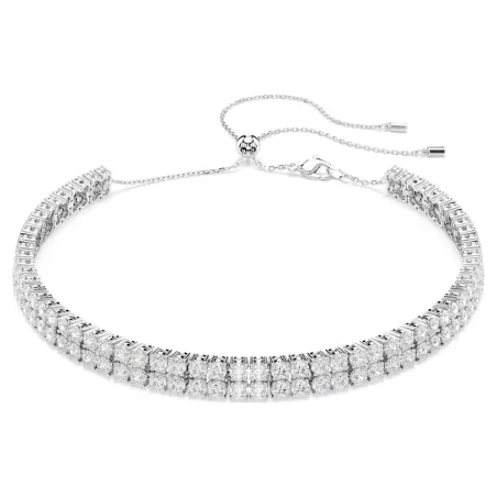 Girocollo Matrix Taglio Round Bianco Donna Swarovski