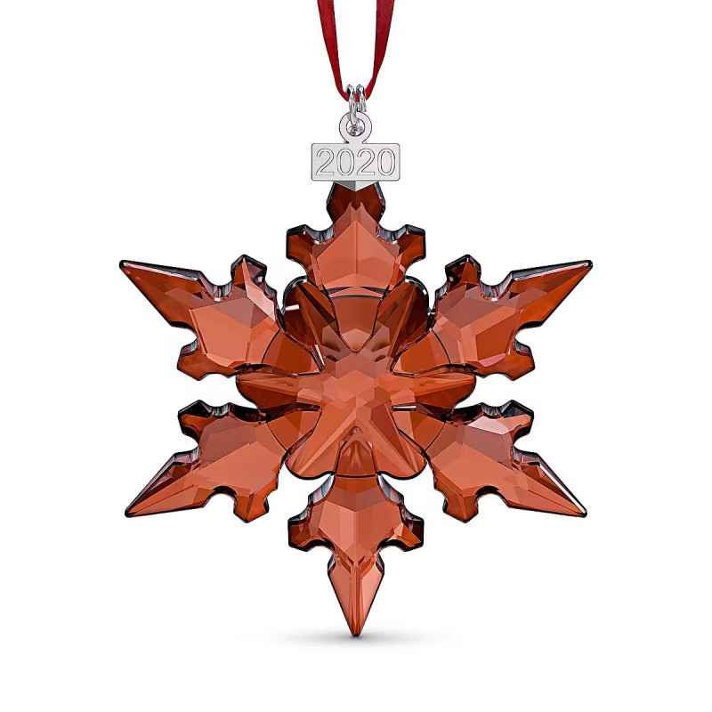 DECORAZIONE 2020 FIOCCO NEVE ROSSO SWAROVSKI DECORAZIONE 2020 FIOCCO NEVE ROSSO SWAROVSKI