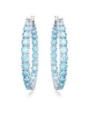 ORECCHINI A CERCHIO MATRIX BLU DONNA SWAROVSKI  5647446 Swarovski