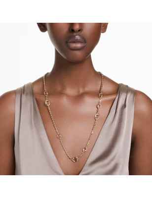 COLLANA IMBER LUNGA ROSA PLACCATO COLOR ORO DONNA SWAROVSKI  - category_name - XDMG De Marchi Gianotti