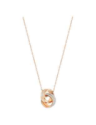COLLANA PENDENTE FURTHER PAVÉ CERCHI INTRECCIATI DONNA SWAROVSKI  5240525 Swarovski