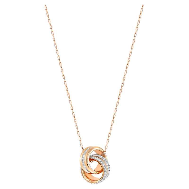 COLLANA PENDENTE FURTHER PAVÉ CERCHI INTRECCIATI DONNA SWAROVSKI COLLANA PENDENTE FURTHER PAVÉ CERCHI INTRECCIATI DONNA SWAROVSKI