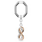 PORTACHIAVI INFINITO MIX DI FINITURE DONNA SWAROVSKI PORTACHIAVI INFINITO MIX DI FINITURE DONNA SWAROVSKI