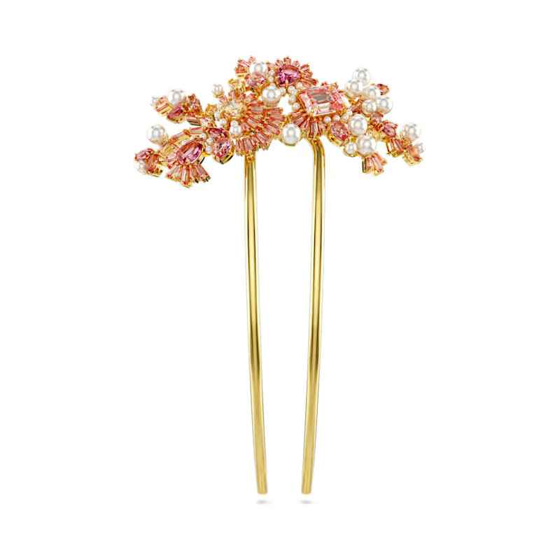FERMAGLIO GEMA CRYSTAL PEARL FIORE ROSA SWAROVSKI FERMAGLIO GEMA CRYSTAL PEARL FIORE ROSA SWAROVSKI