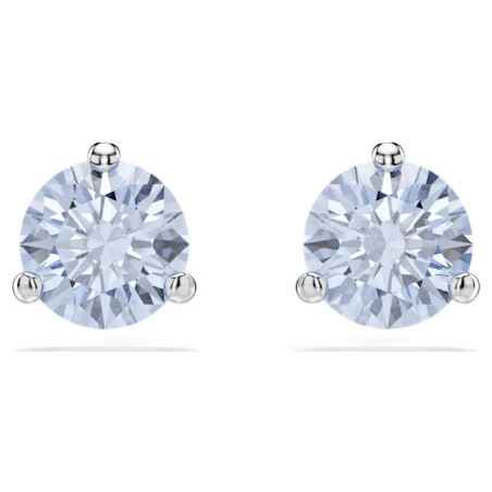 ORECCHINI A LOBO SOLITAIRE ROUND BLU DONNA SWAROVSKI  5725002 Swarovski