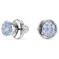 ORECCHINI A LOBO SOLITAIRE ROUND BLU DONNA SWAROVSKI 