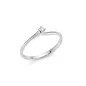 SOLITARIO IN ORO BIANCO E DIAMANTE 0.04 CT DONNA MILUNA I DIAMANTI