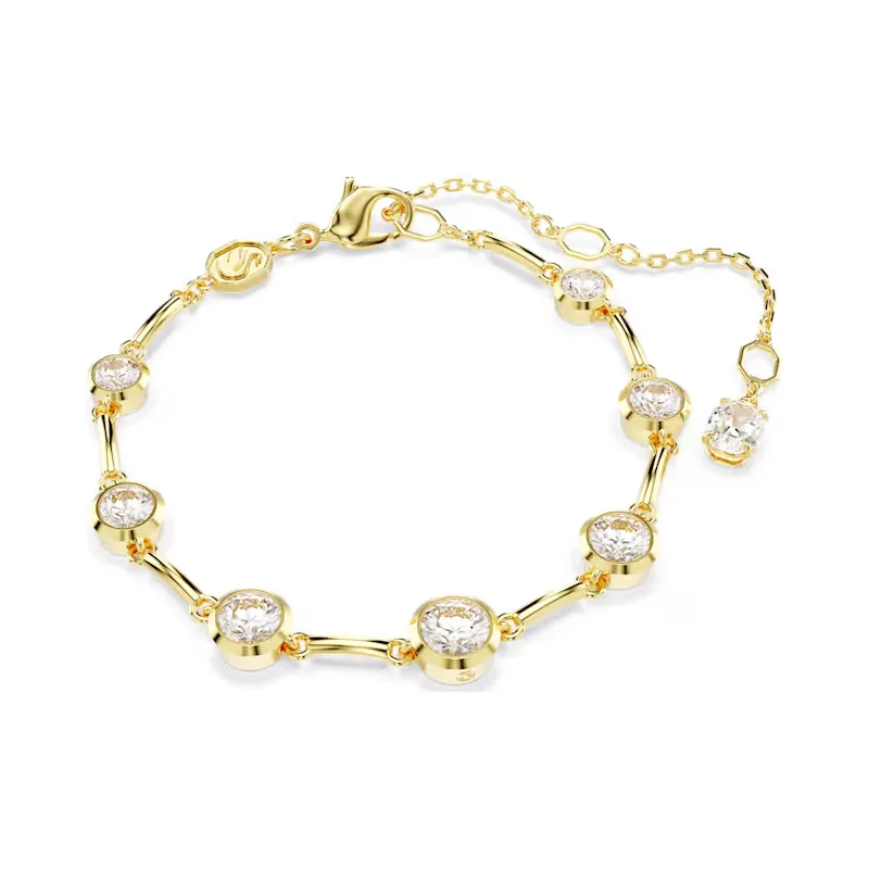 Bracciale tennis Imber placcato color oro Donna Swarovski 