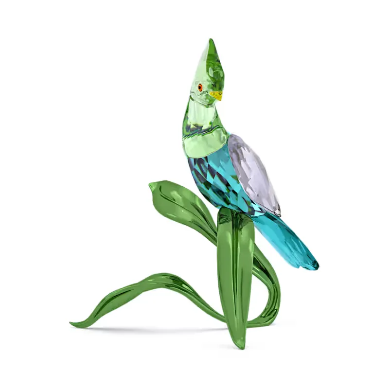 Decorazione Idyllia Turaco verde Swarovski