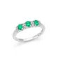ANELLO ORO SMERALDI 0.45 CT DIAMANTI 0.10 CT DONNA MILUNA ANELLO ORO SMERALDI 0.45 CT DIAMANTI 0.10 CT DONNA MILUNA