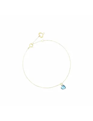 Bracciale 18KT cuore nudo blu Donna Maman et Sophie 