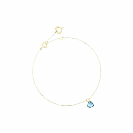 Bracciale 18KT cuore nudo blu Donna Maman et Sophie 