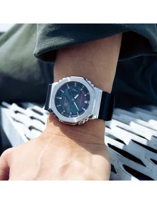 OROLOGIO ARCOBALENO MURO MATTONI IRIDESCENTE UOMO CASIO G-SHOCK GA-2100RW-1AER Casio