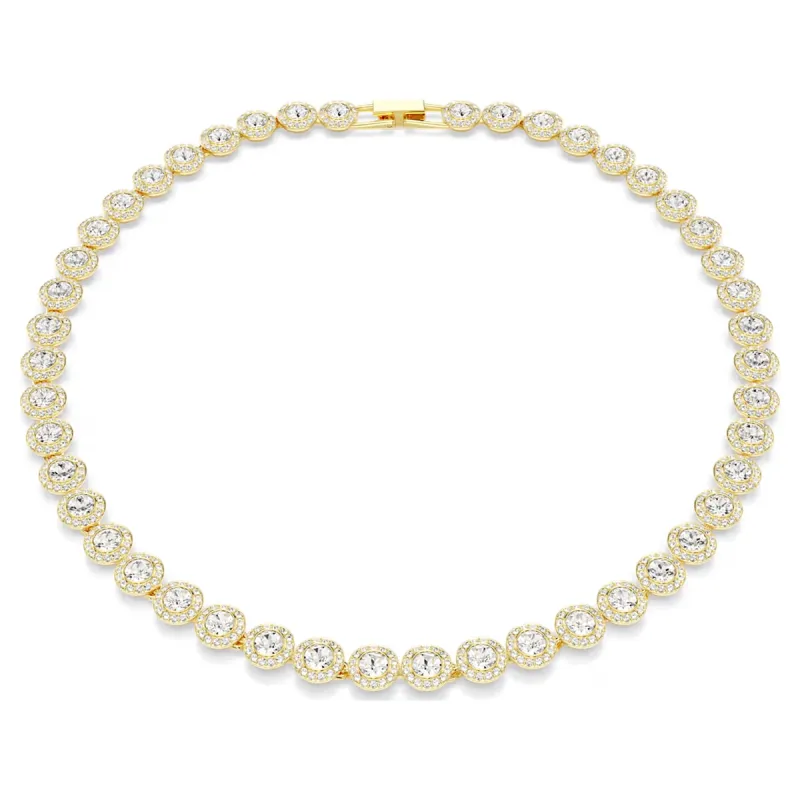 Collana Tennis Una Angelic dorata DONNA Swarovski Collana Tennis Una Angelic dorata DONNA Swarovski