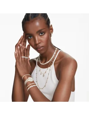 Collana Tennis Una Angelic dorata DONNA Swarovski 