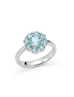 Anello IN ARGENTO CON TOPAZI Donna Miluna Gemma Del Cielo