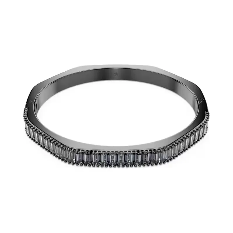 Bracciale rigido Matrix grigio taglio baguette Donna Swarovski Bracciale rigido Matrix grigio taglio baguette Donna Swarovski