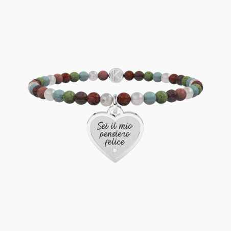 BRACCIALE CUORE PENSIERO FELICE DONNA KIDULT 